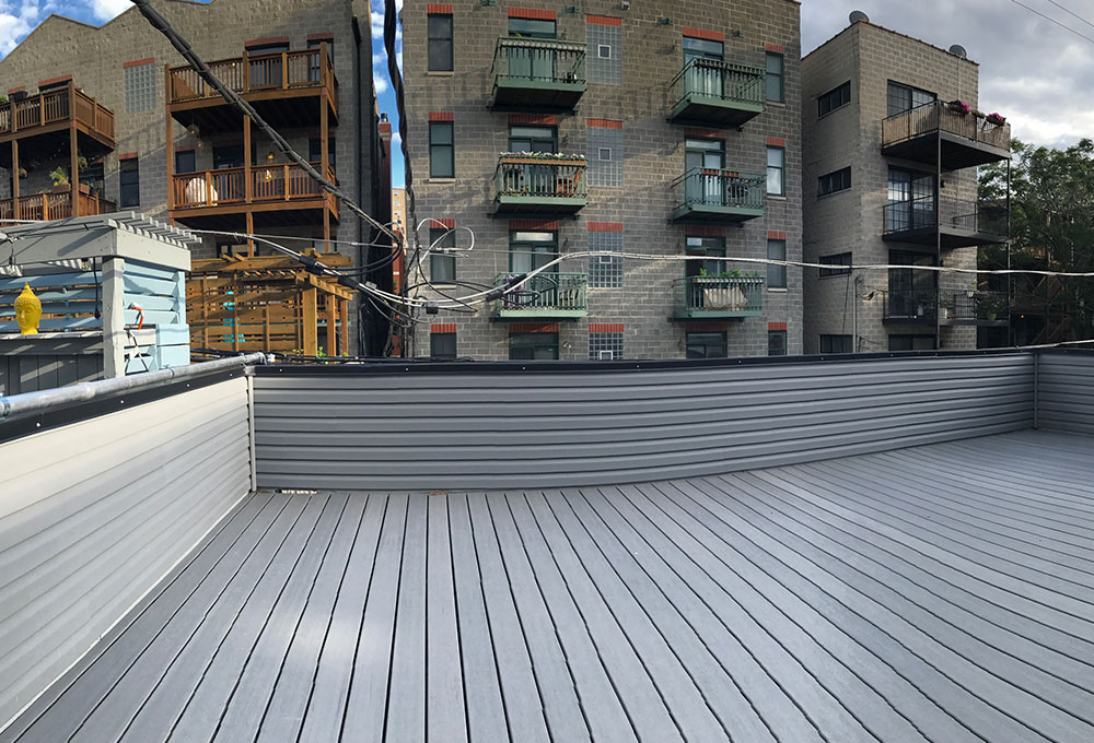 Retractable Shade Structure by Chicago Roof Deck and Garden