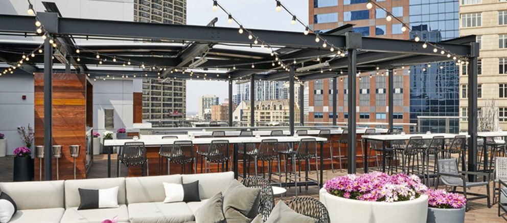 Conrad Hotel Roof Deck Retractable Shade Structure - Chicago Roof Deck ...