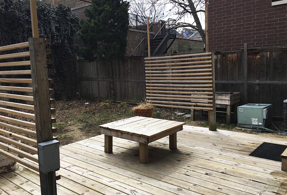 Rear Yard + Garage Deck Rehab - Chicago Roof Deck + Garden