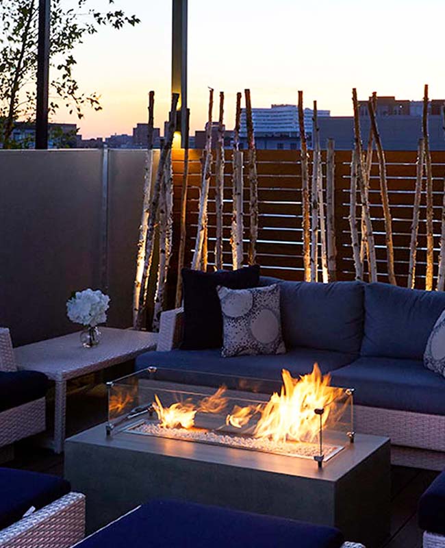 Fire Pit Elements Chicago Roof Deck + Garden