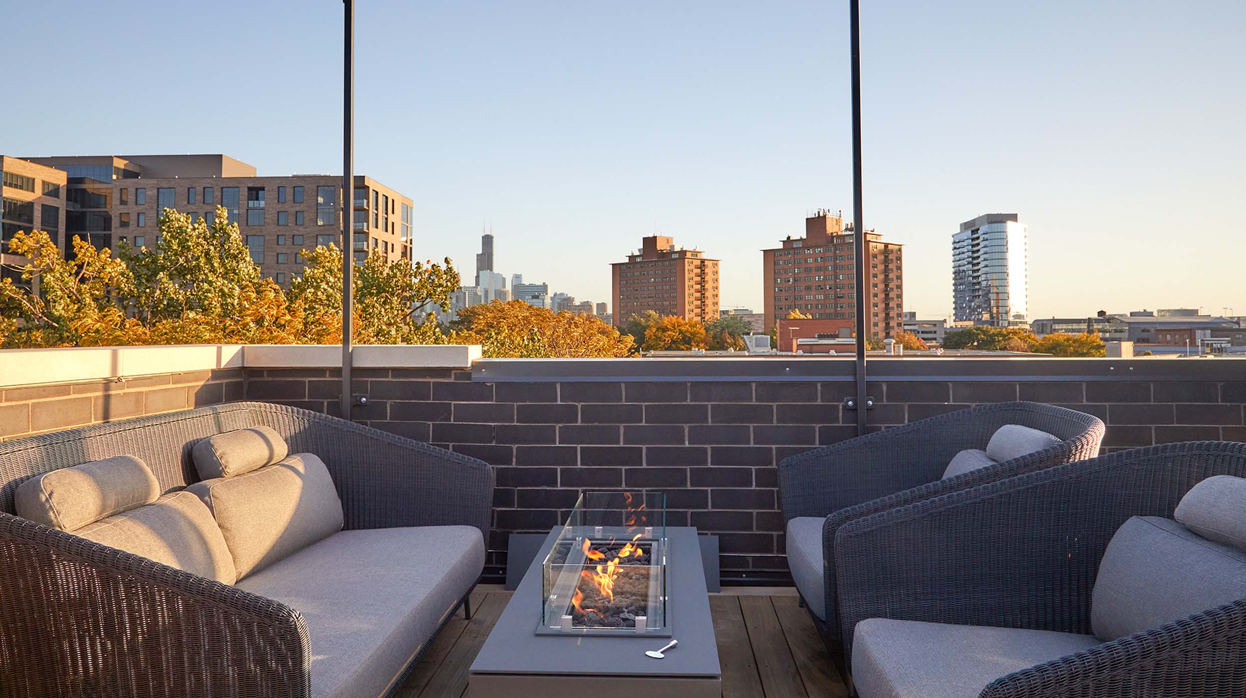 Chicago Roof Deck Fire Pit Photo 1