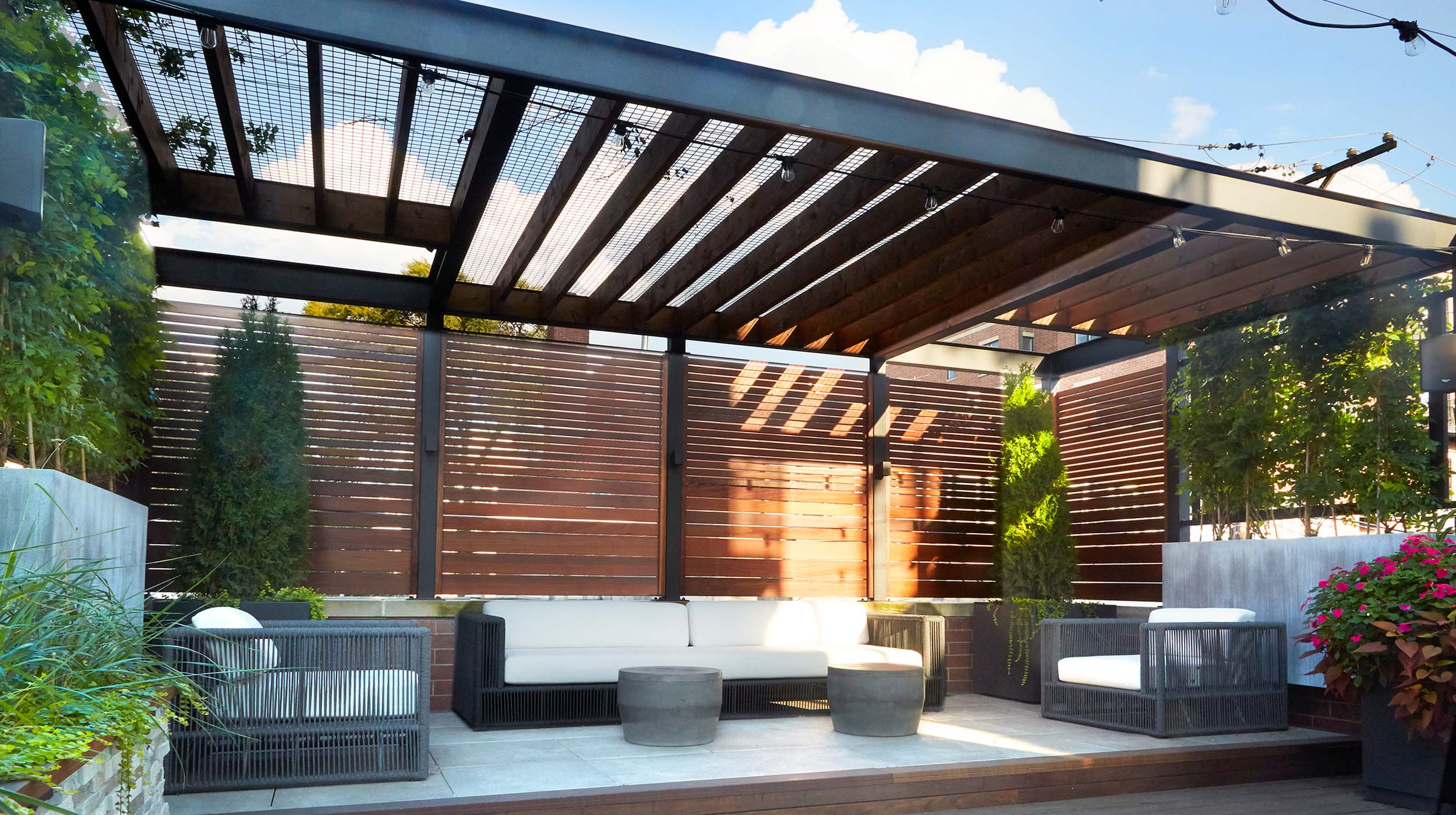 Iron & Ipe Garage Roof Deck - Projects - Chicago Roof Deck + Garden