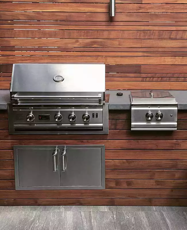 Custom outdoor outlet grill