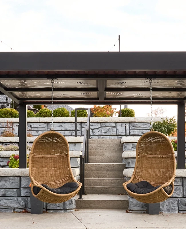 Chicago Roof Deck Team Hanging chair 