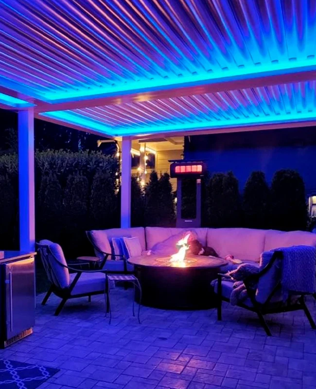 Chicago Roof Deck Team Interior LED lights 