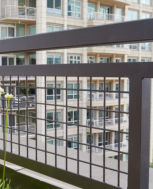 Chicago Roof Deck Team Steel railing 